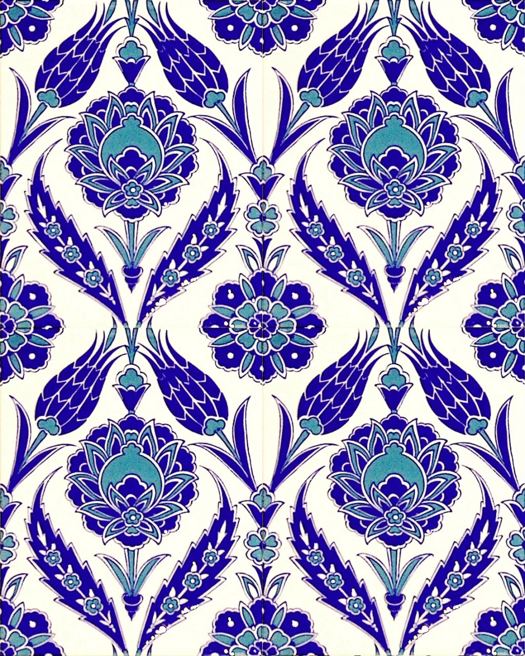 20x25 cm Çini Karo D-308